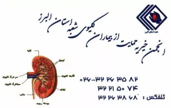 انجمن خیریه حمایت از بیماران کلیوی استان البرز